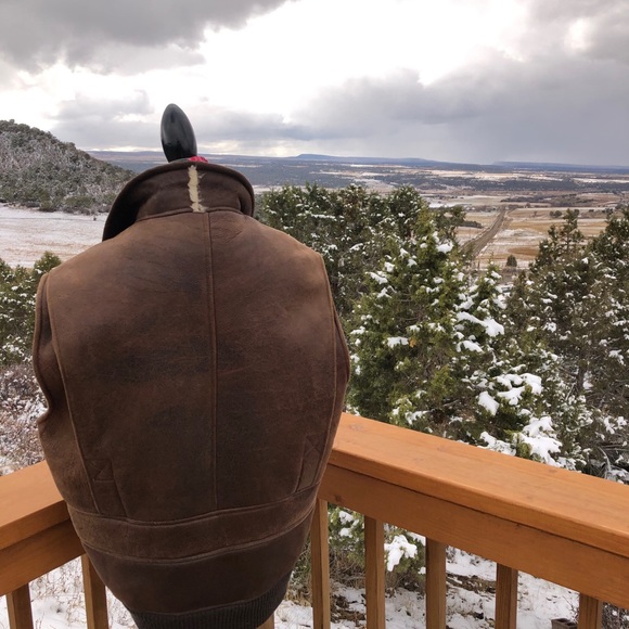 Warm Winter ❄️ leather vest shearling mountain man - Picture 3 of 11